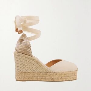 CASTAÑER Chiara 80 canvas wedge espadrilles